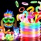 24 PCS Light Up Pop Tubes Glow Sticks, Christmas Halloween Light Toys Party Decorations Supplies Favors for Kids, Sensory Toys Toddler Learning Activities for Boys Girls